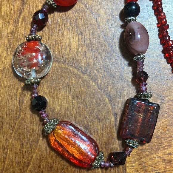 You and I Glass Bead Necklace - Picture 3 of 3